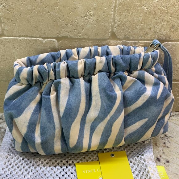 COPY - NWT Vince Camuto Washable Blue Cloth Clutch - Picture 1 of 5